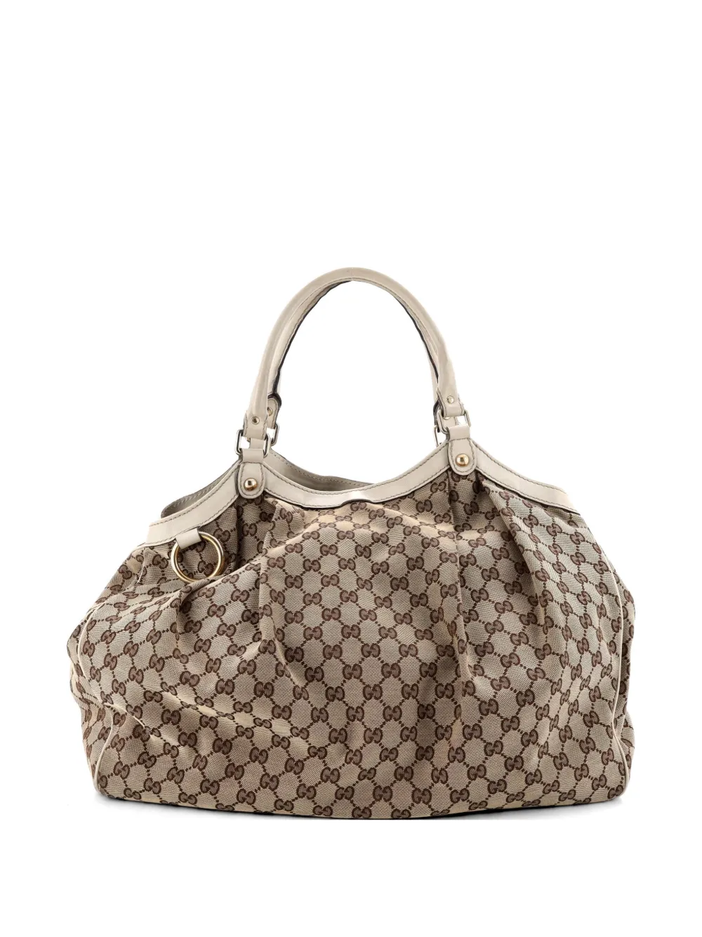 Gucci Pre-Owned Sukey GG Canvas with Leather Large tote bag - Marrone