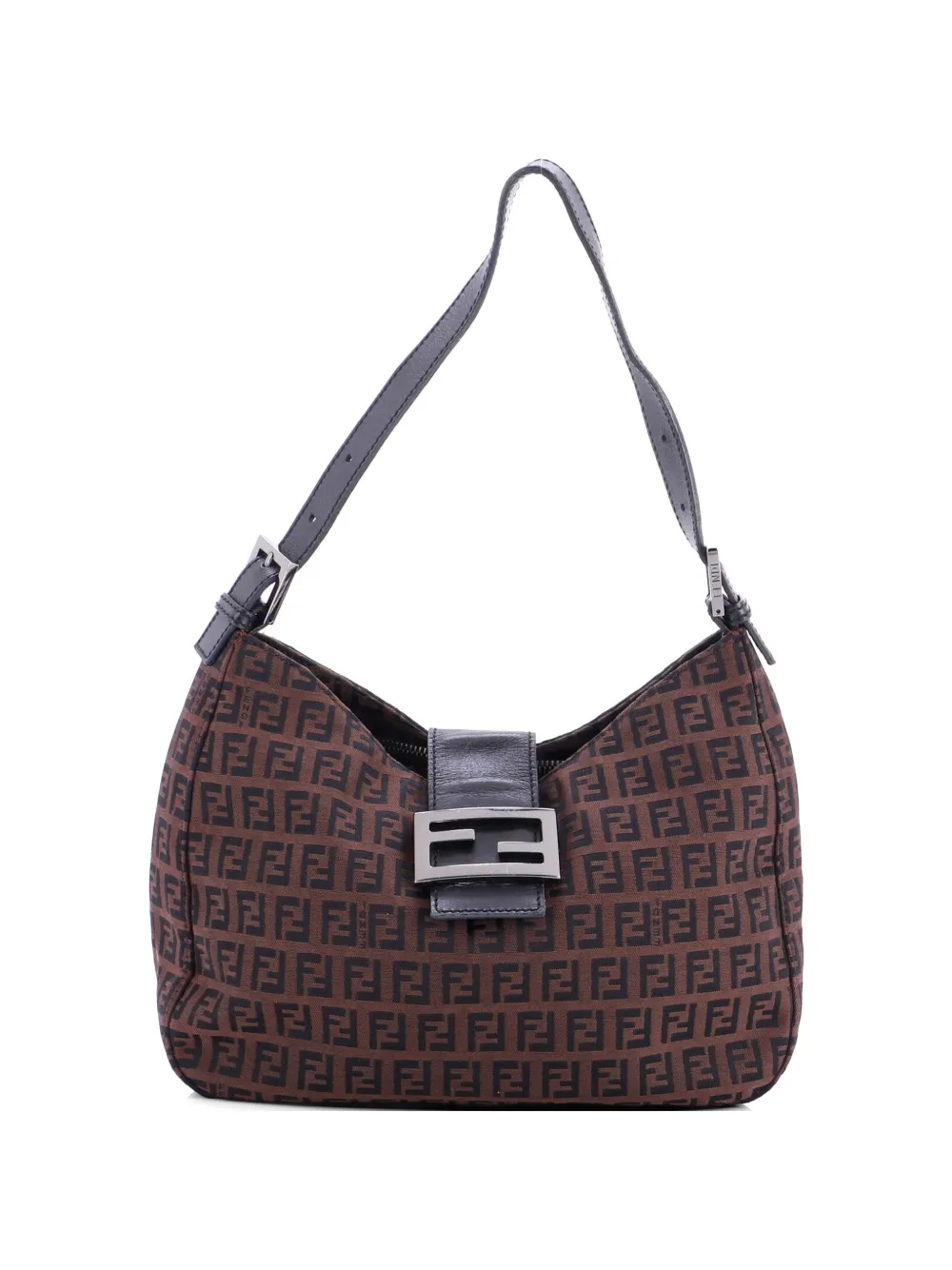 Fendi Pre-Owned Baguette Bag Zucca Canvas Mini shoulder bag - Braun
