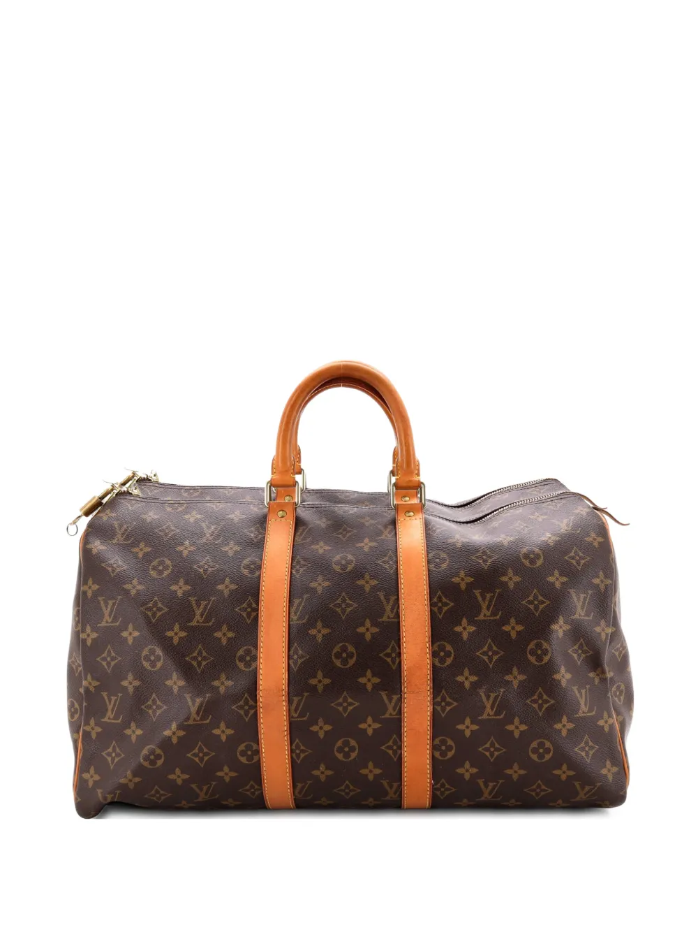 Louis Vuitton Pre-Owned Borsa a tracolla Keepall 45 in tela con monogramma - Marrone
