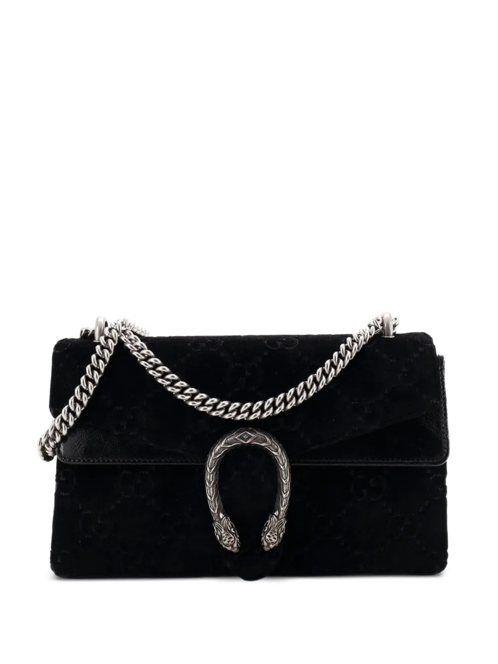 Gucci Pre-Owned Dionysus Bag GG Velvet Small shoulder bag - Nero