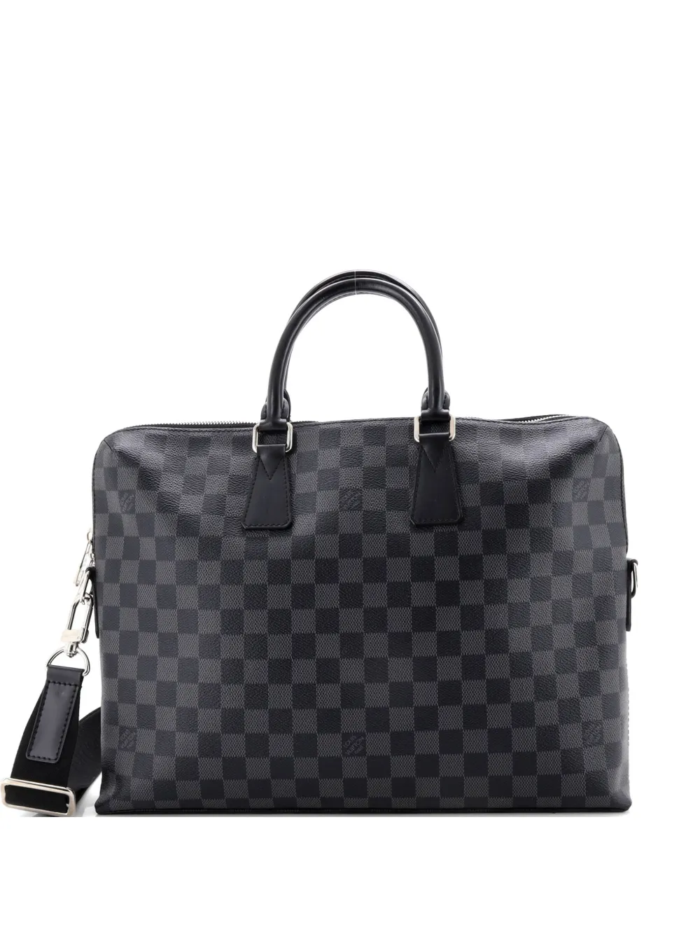 Louis Vuitton Pre-Owned Porte-Documents Jour Bag Handtasche aus Damier-Graphit - Schwarz