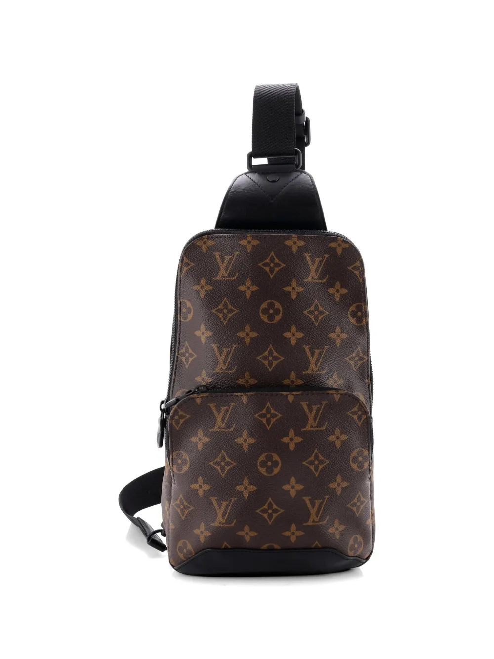 Louis Vuitton Pre-Owned Avenue Sling Bag Macassar Monogram Canvas crossbody bag - Brown
