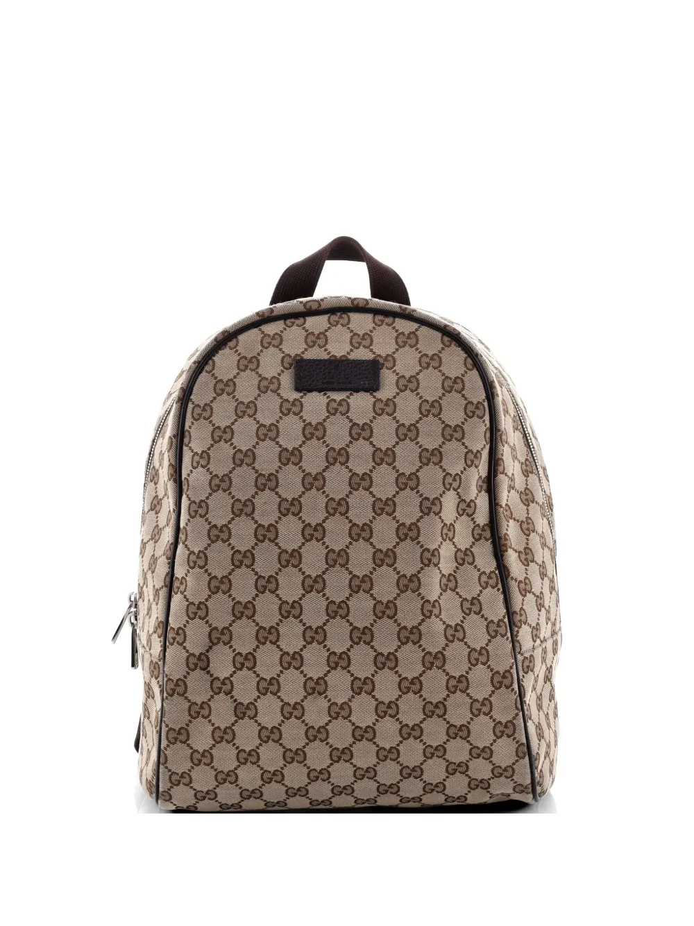 Gucci Pre-Owned Zip Around Travel GG Canvas backpack - Braun