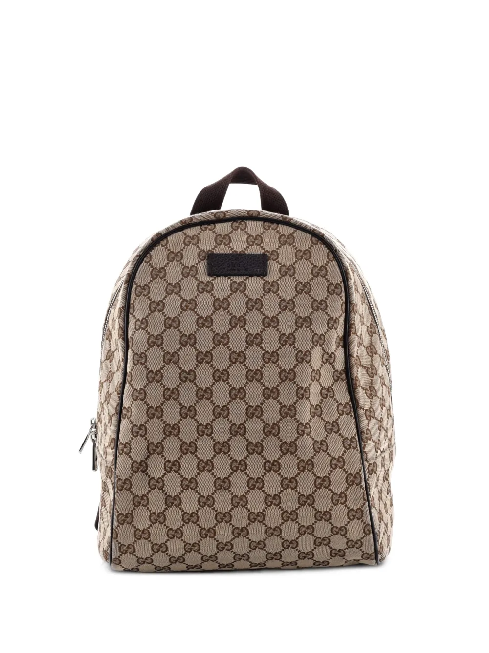 Gucci Pre-Owned Zip Around Travel GG Canvas backpack - Marrone