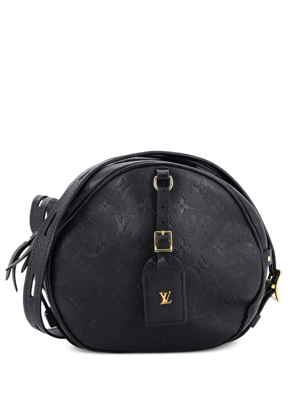Louis Vuitton Pre-Owned Borsa a tracolla Boite Chapeau Souple MM in pelle Empreinte con monogramma - Nero