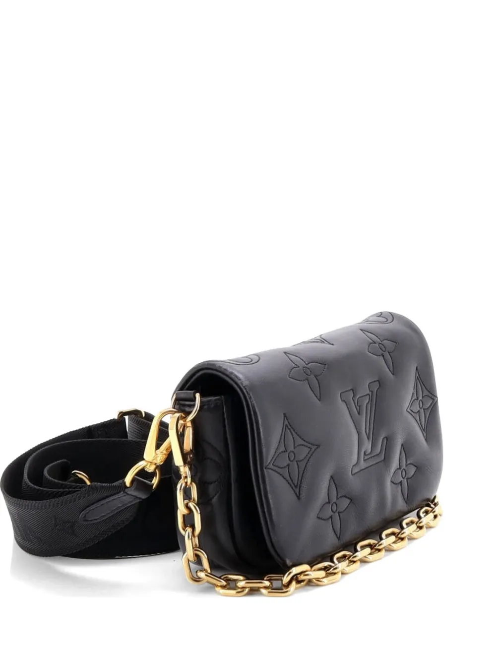 Louis Vuitton Pre-Owned Wallet on Strap Bubblegram Leather crossbody bag - Nero