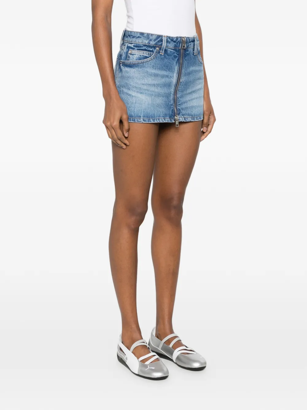 Alexander Wang Skort met rits Blauw