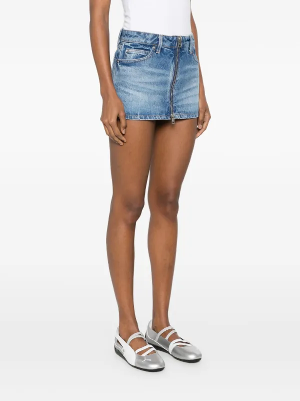 Alexander Wang zip-front Skort | Blue | FARFETCH