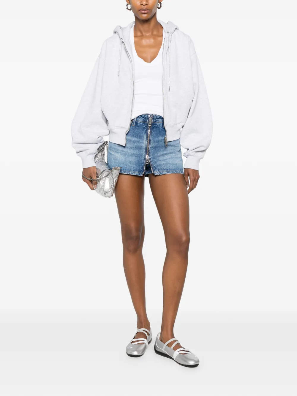 Alexander Wang Skort met rits Blauw