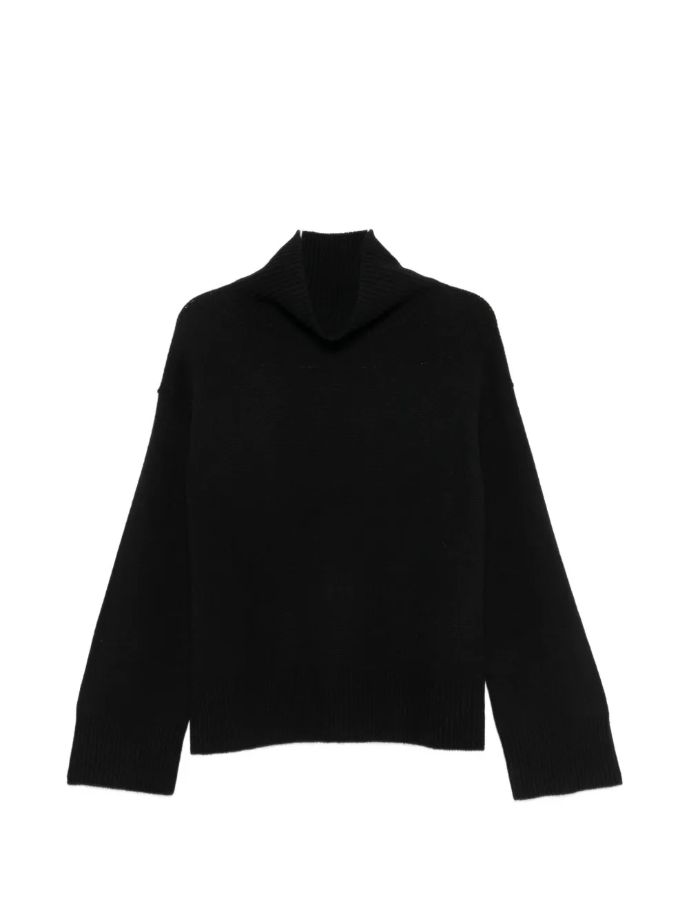 Soft Goat roll-neck ribbed-trim sweater - Schwarz