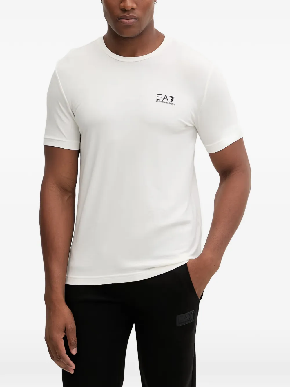 Ea7 Emporio Armani logo-print short-sleeve T-shirt Wit