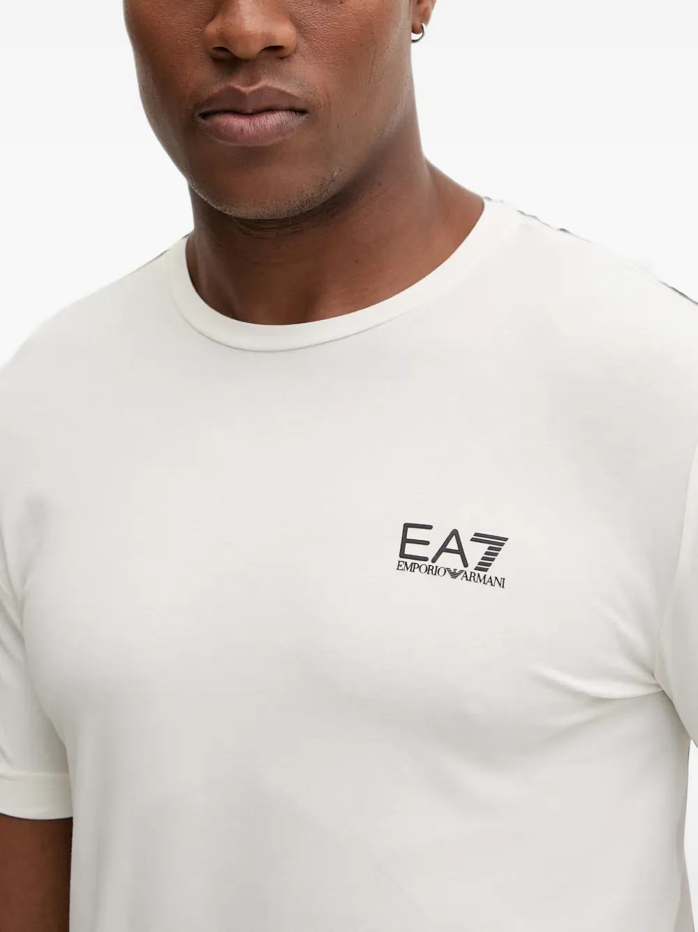 Ea7 Emporio Armani logo-print short-sleeve T-shirt Wit
