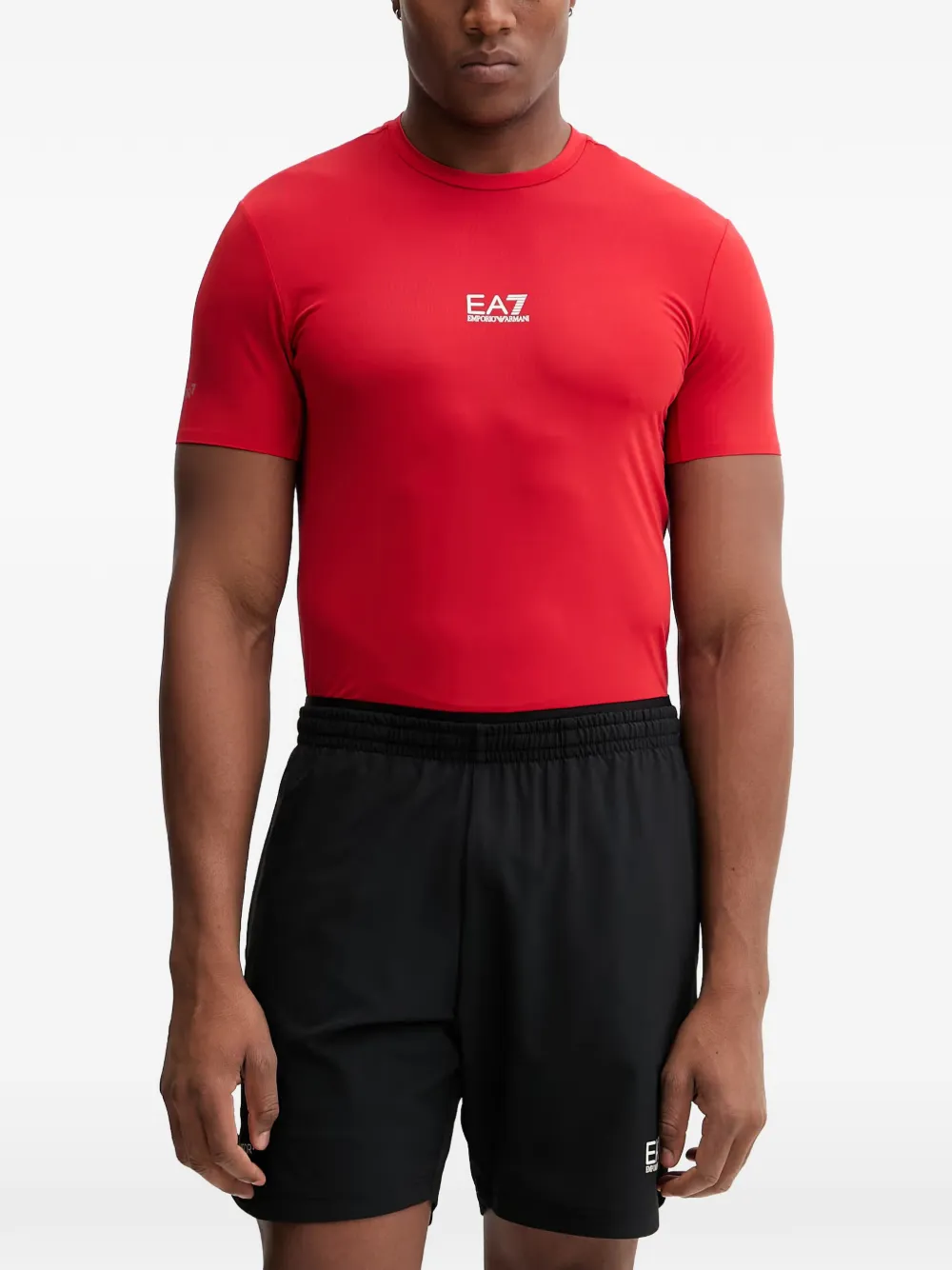 Ea7 Emporio Armani T-shirt con stampa - Rosso