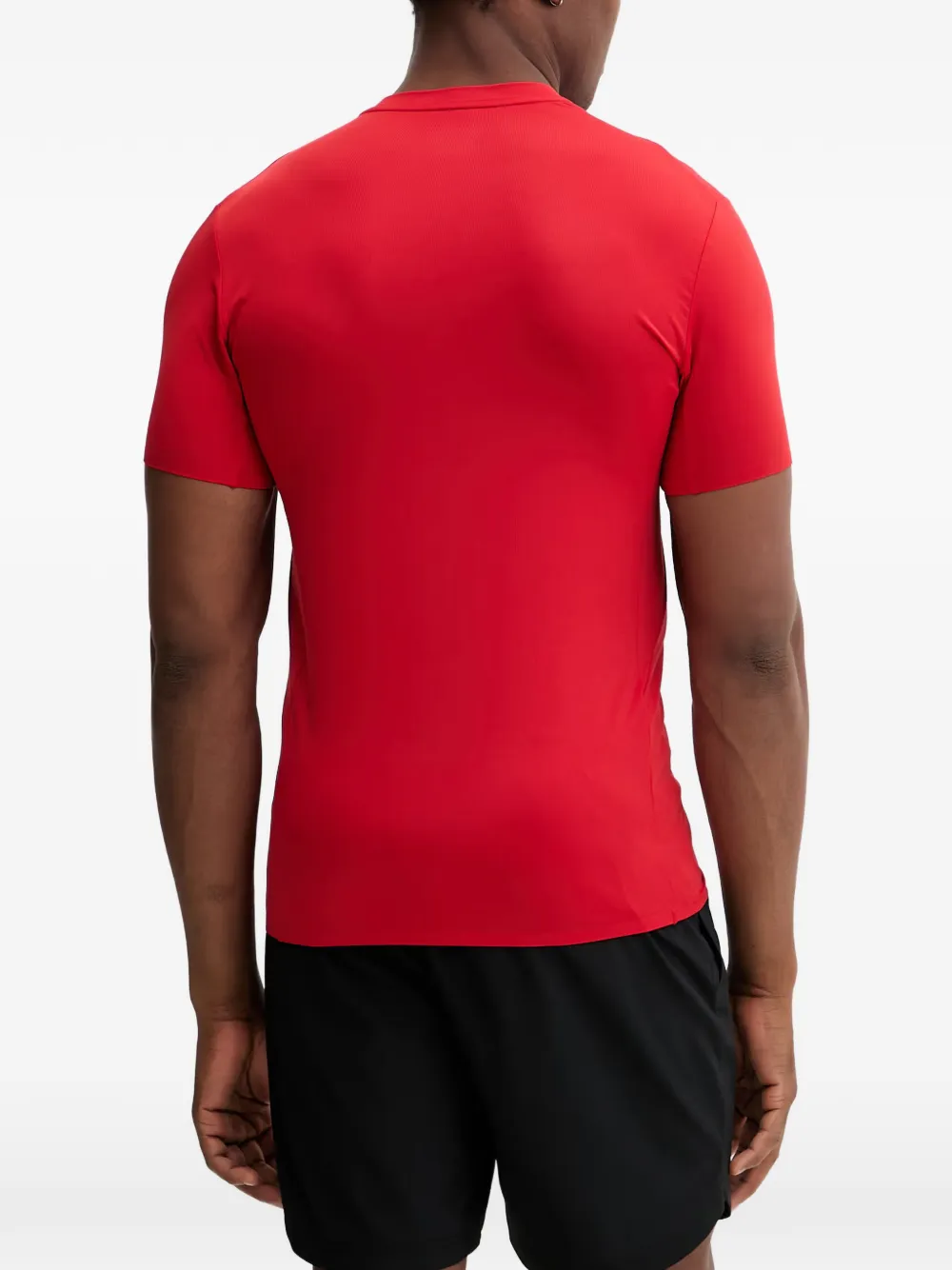 Ea7 Emporio Armani T-shirt met logoprint Rood