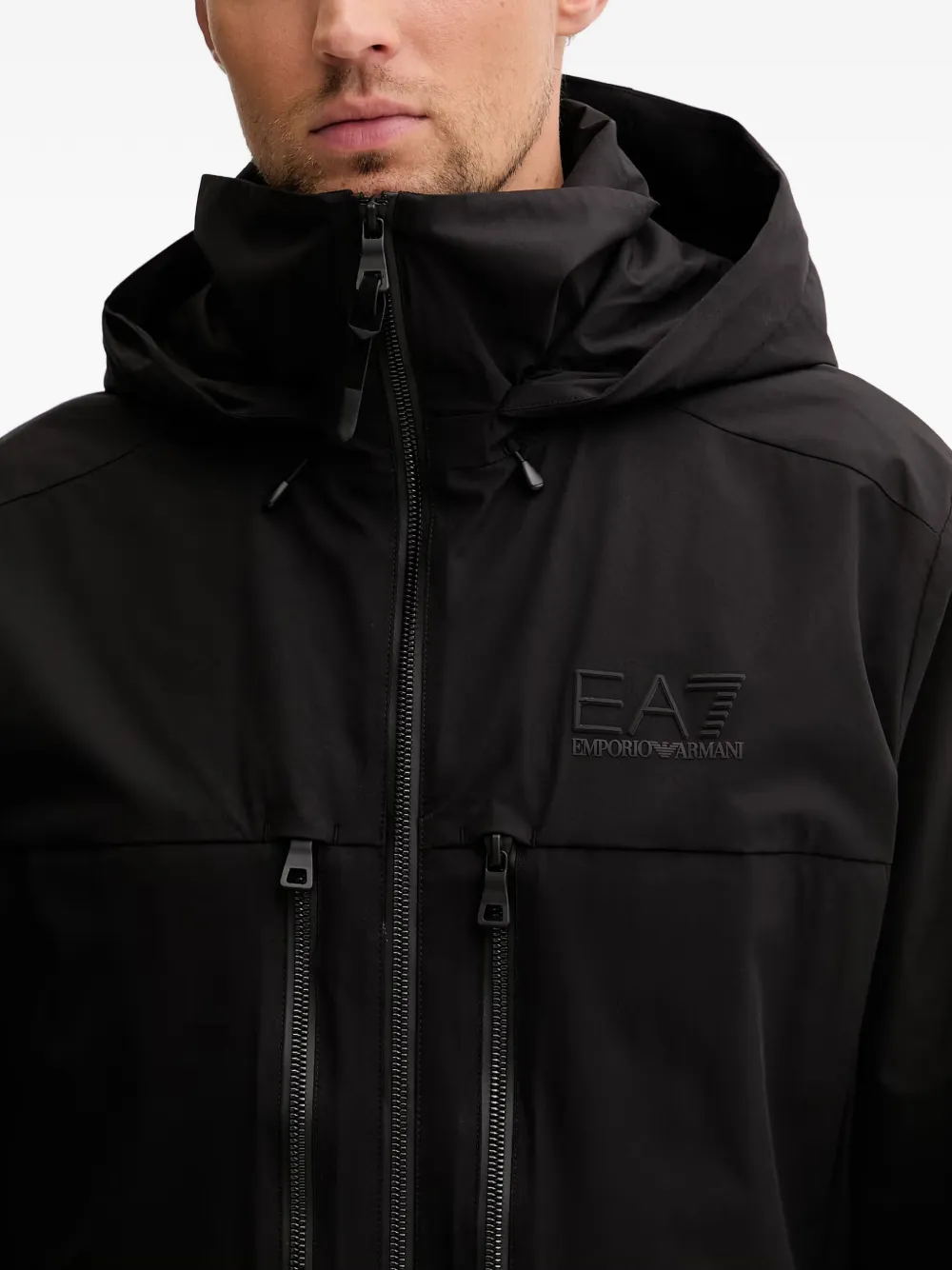 Ea7 Emporio Armani Jack met logoprint Zwart