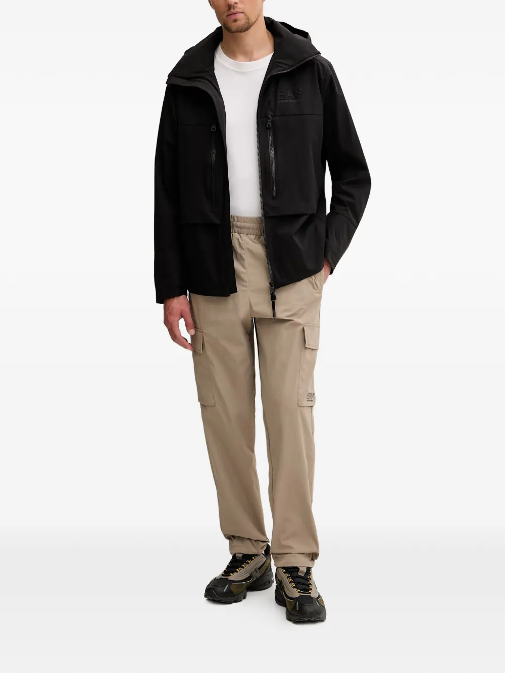 Ea7 Emporio Armani Jack met logoprint Zwart
