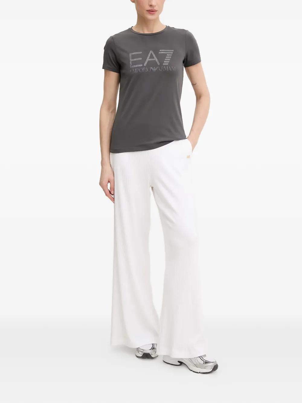 Ea7 Emporio Armani T-shirt met print Grijs
