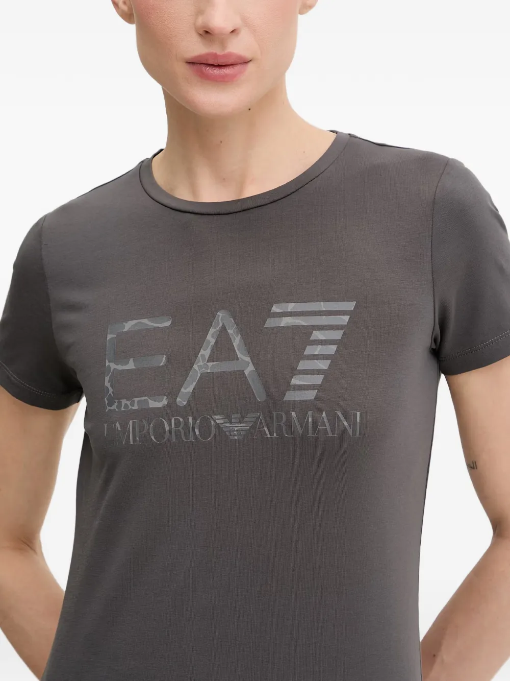 Ea7 Emporio Armani T-shirt met print Grijs