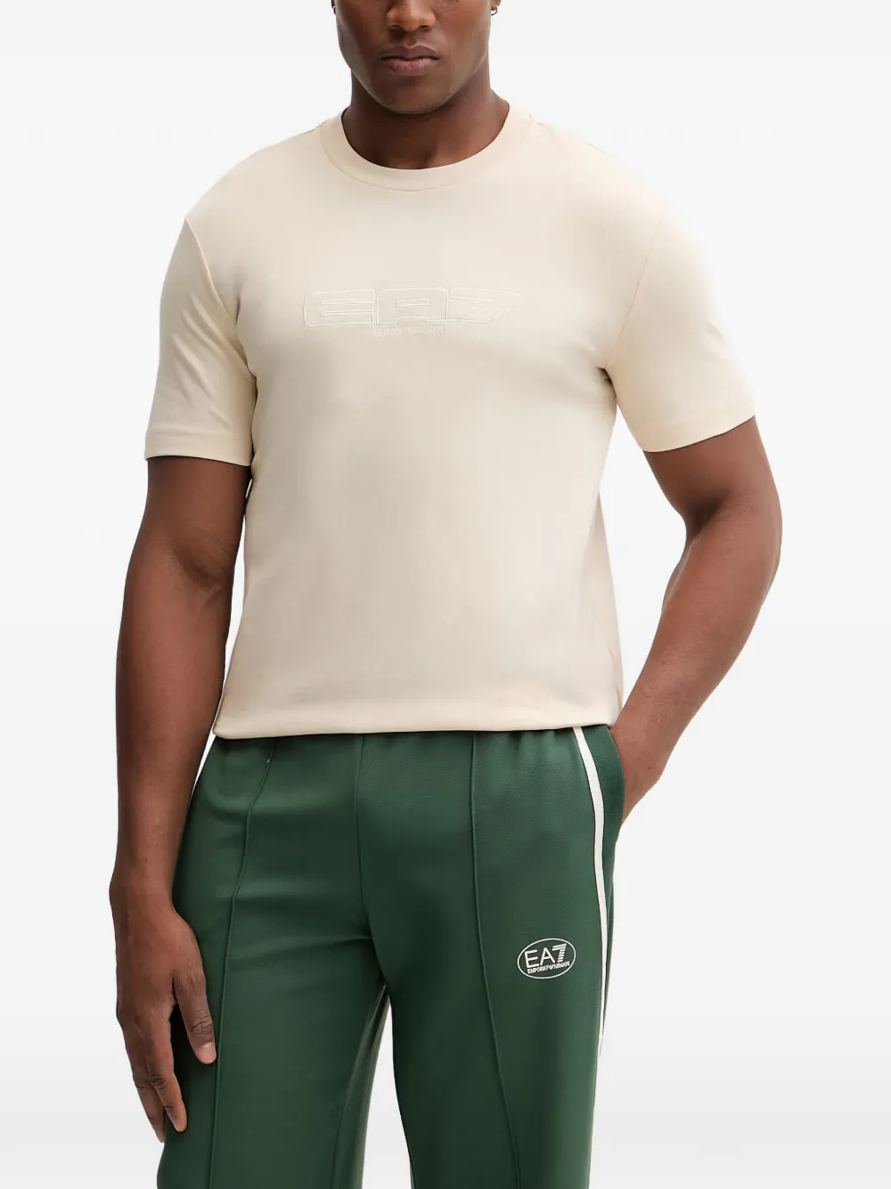 Ea7 Emporio Armani Logo Series T-shirt - Toni neutri