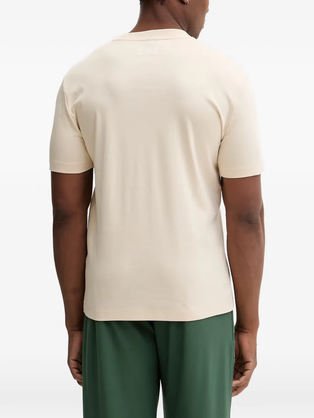 Ea7 Emporio Armani T-shirt met logo Beige