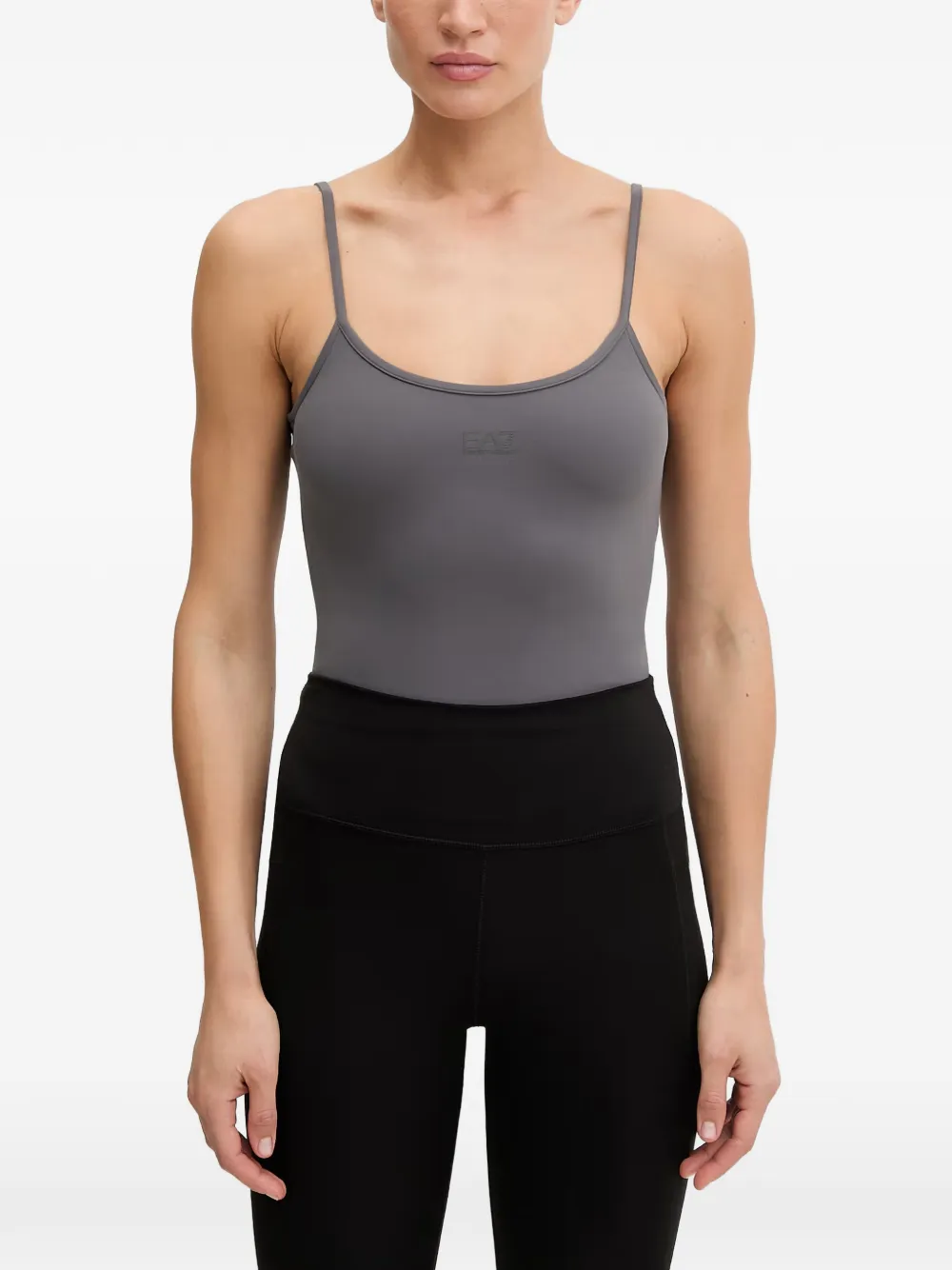 Ea7 Emporio Armani Fullness Vigor7 crossover-back tank top - Grigio