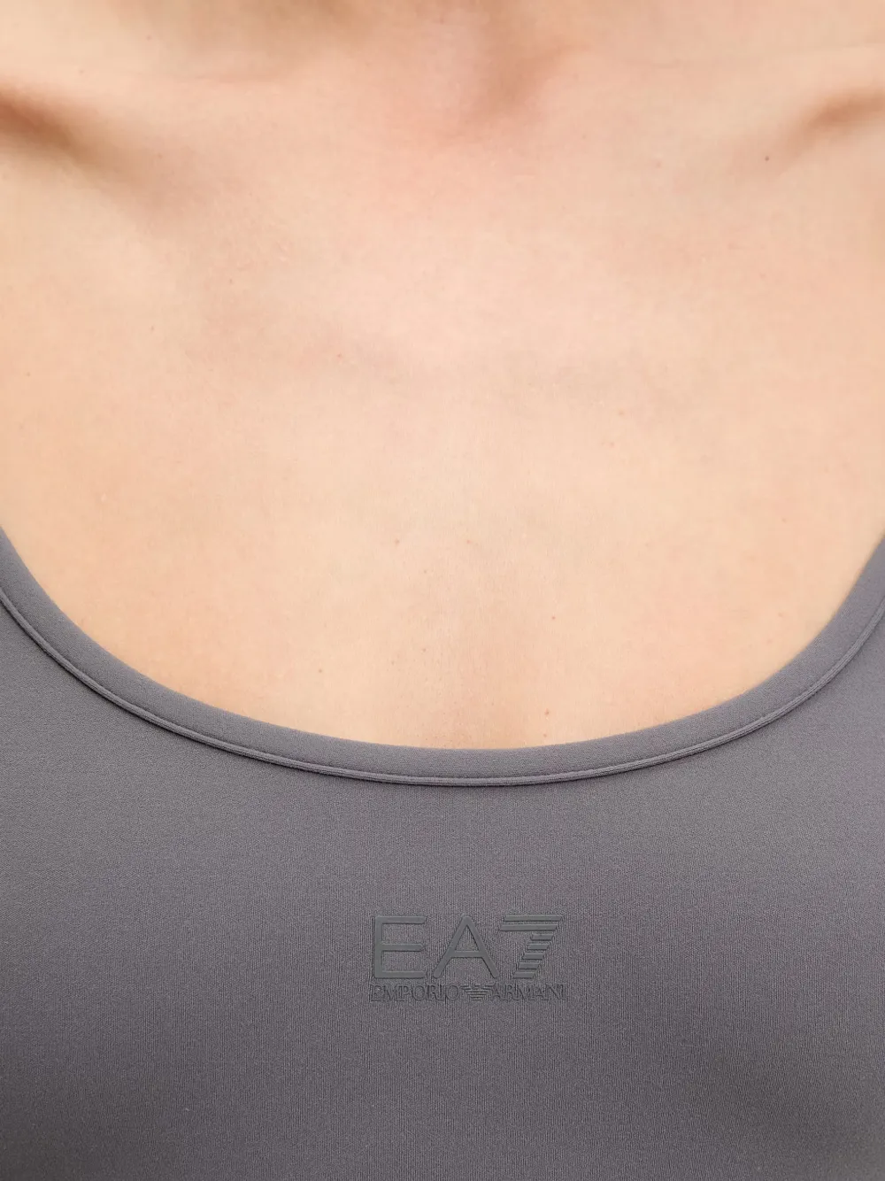 Ea7 Emporio Armani Fullness Vigor7 tanktop met gekruiste rug Grijs