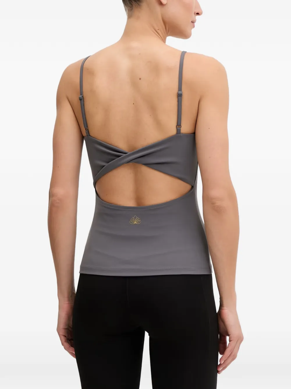 Ea7 Emporio Armani Fullness Vigor7 tanktop met gekruiste rug Grijs