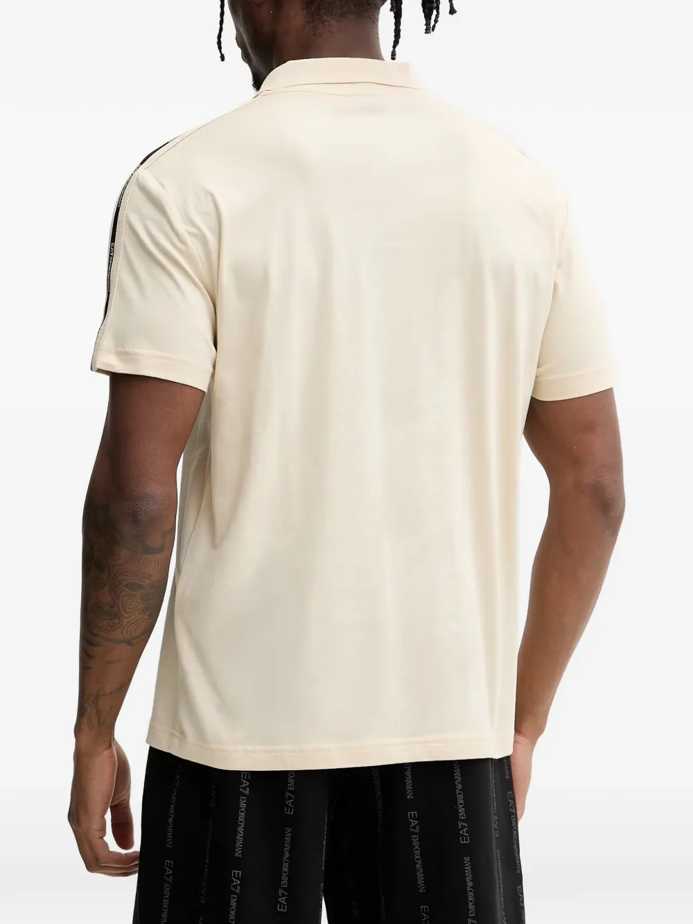 Ea7 Emporio Armani Logo Series poloshirt Beige