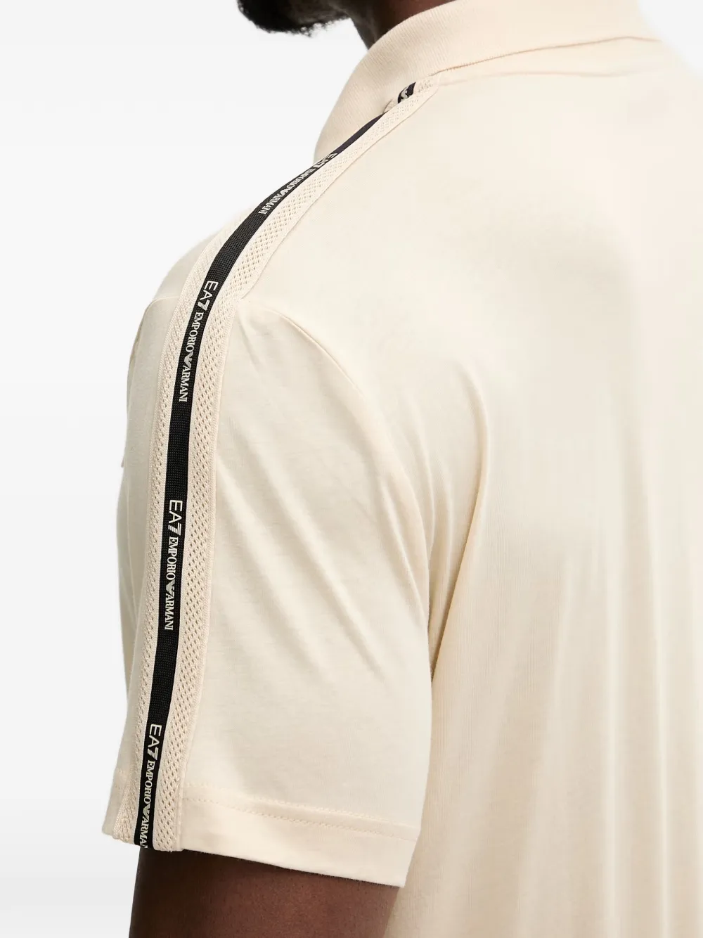 Ea7 Emporio Armani Logo Series poloshirt Beige