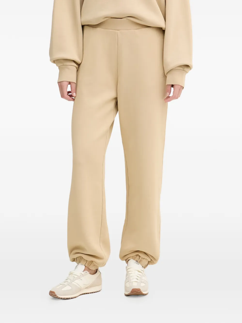 Ea7 Emporio Armani logo-embroidered track pants - Toni neutri