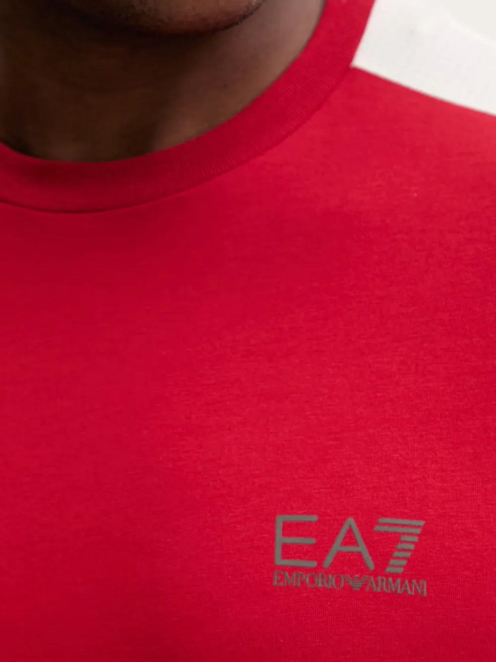 Ea7 Emporio Armani T-shirt met ronde hals Rood