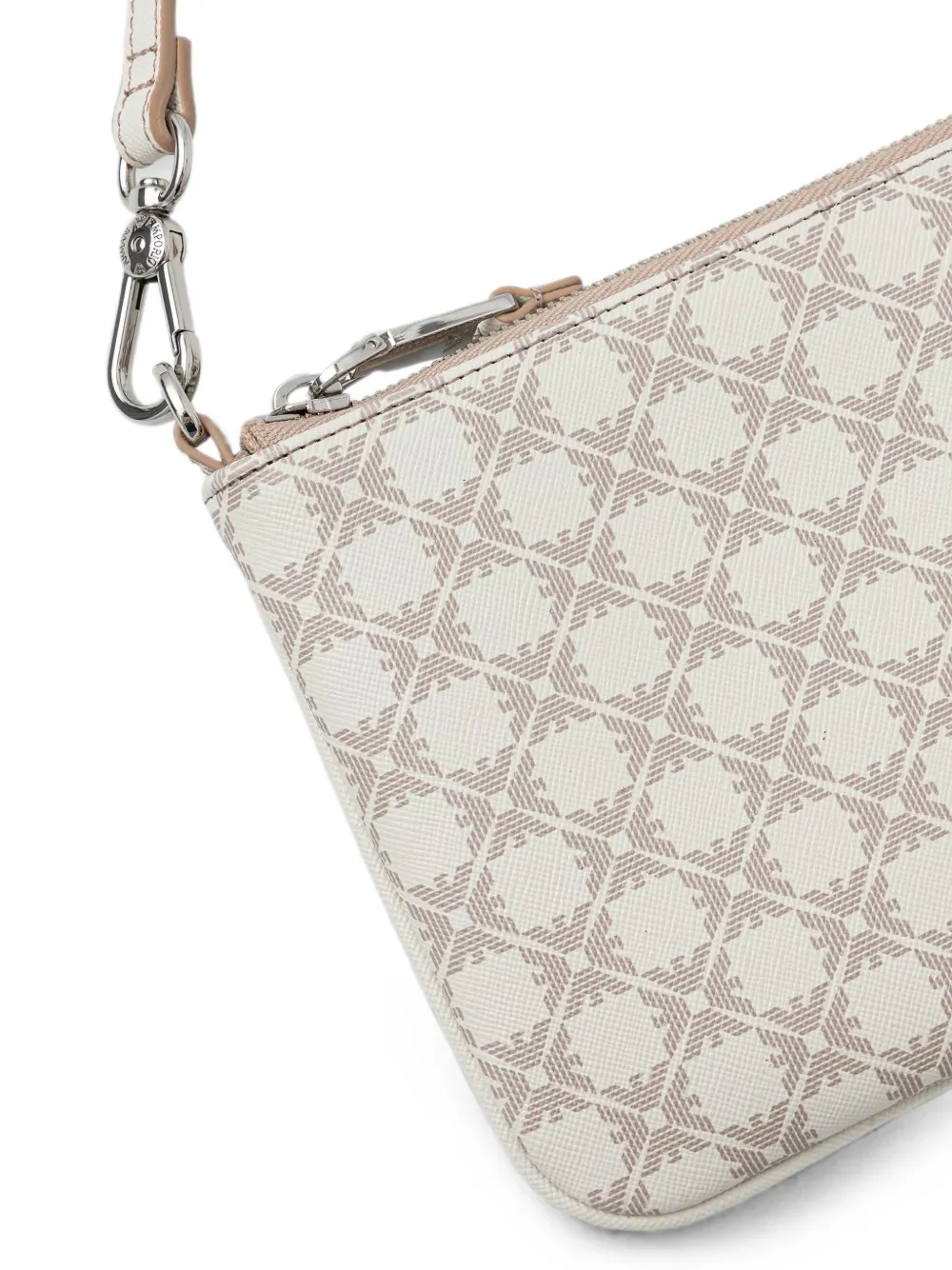 Emporio Armani Schoudertas met monogram-print Beige