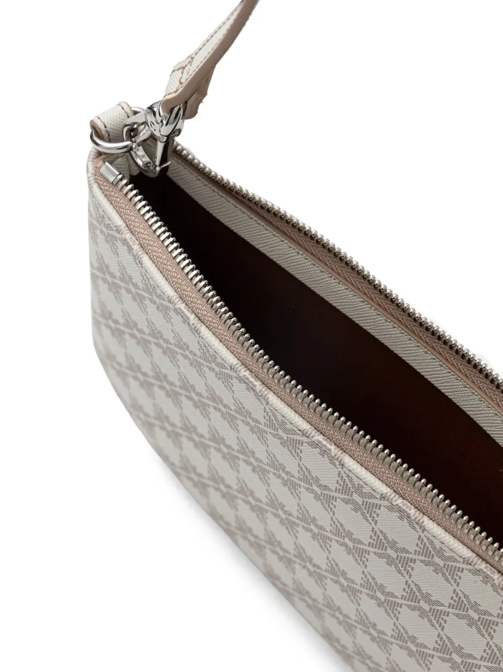 Emporio Armani Schoudertas met monogram-print Beige