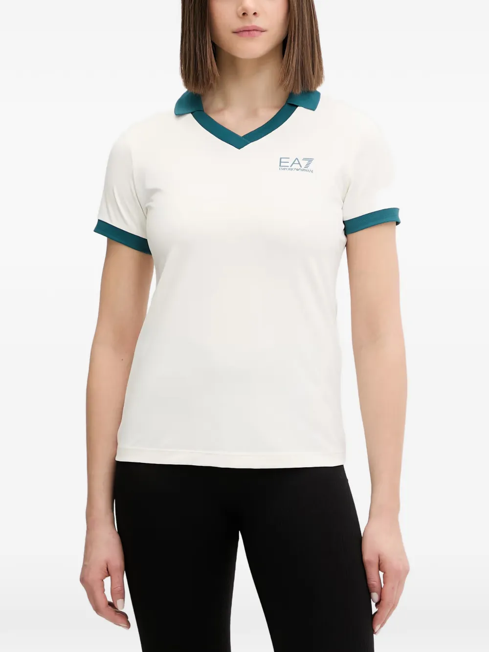 Ea7 Emporio Armani logo-print T-shirt - Bianco