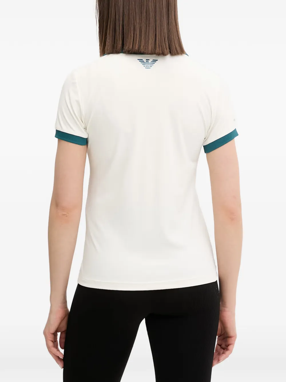 Ea7 Emporio Armani T-shirt met logoprint Wit