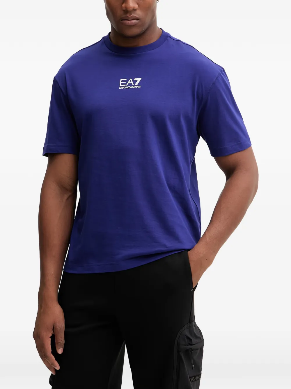 Ea7 Emporio Armani graphic-print T-shirt - Blu