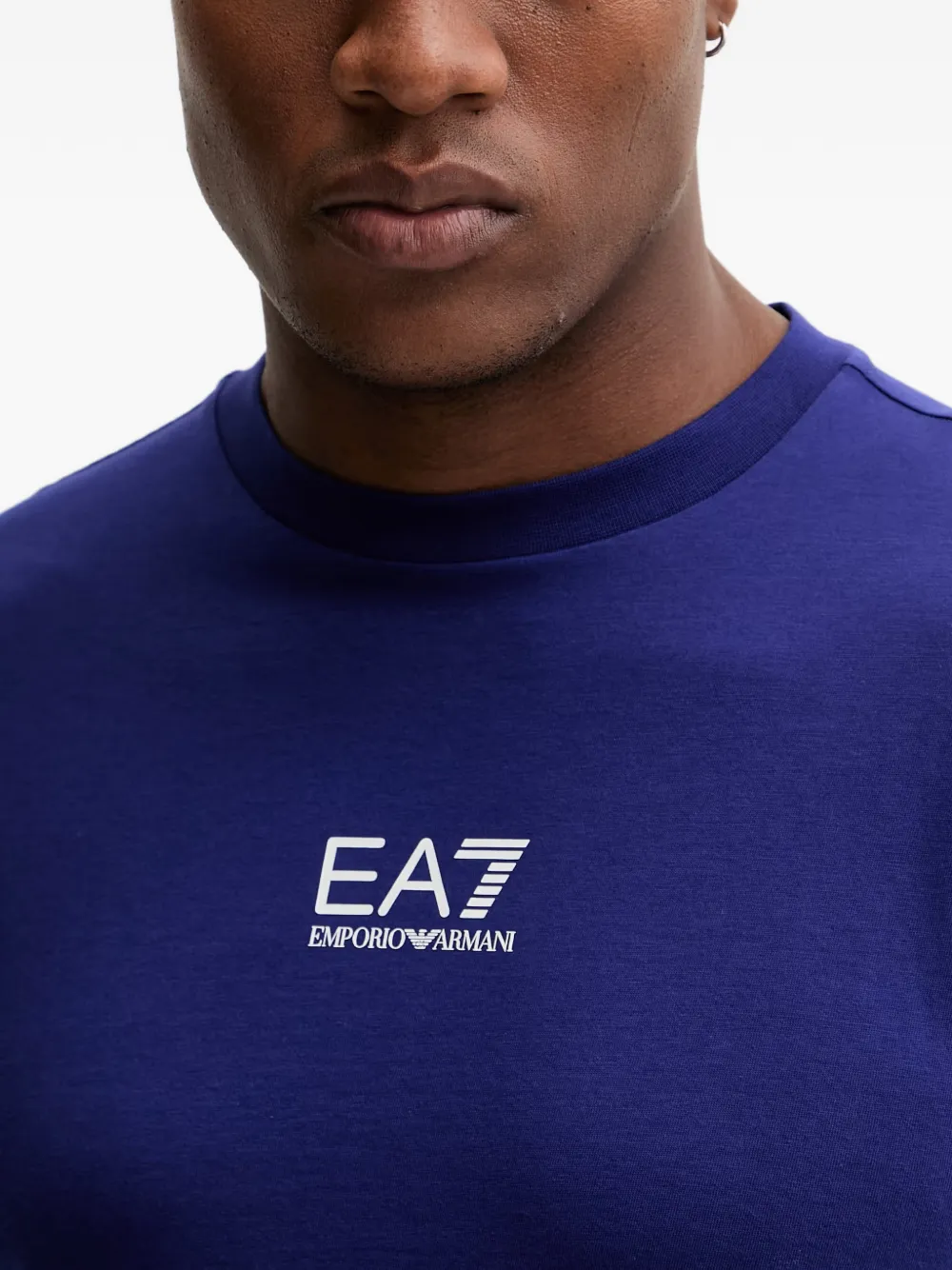 Ea7 Emporio Armani T-shirt met grafische print Blauw