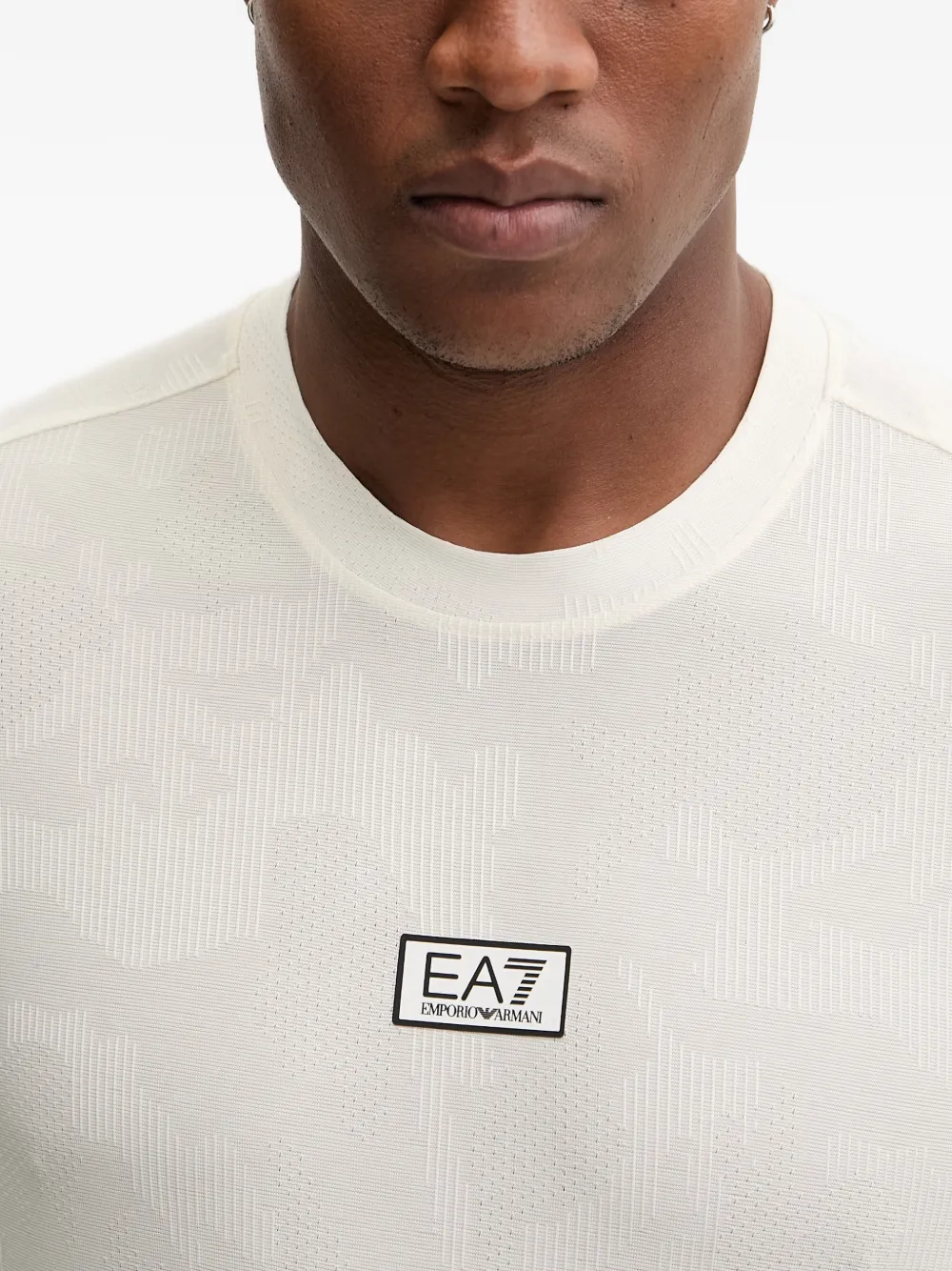 Ea7 Emporio Armani T-shirt met ronde hals Wit