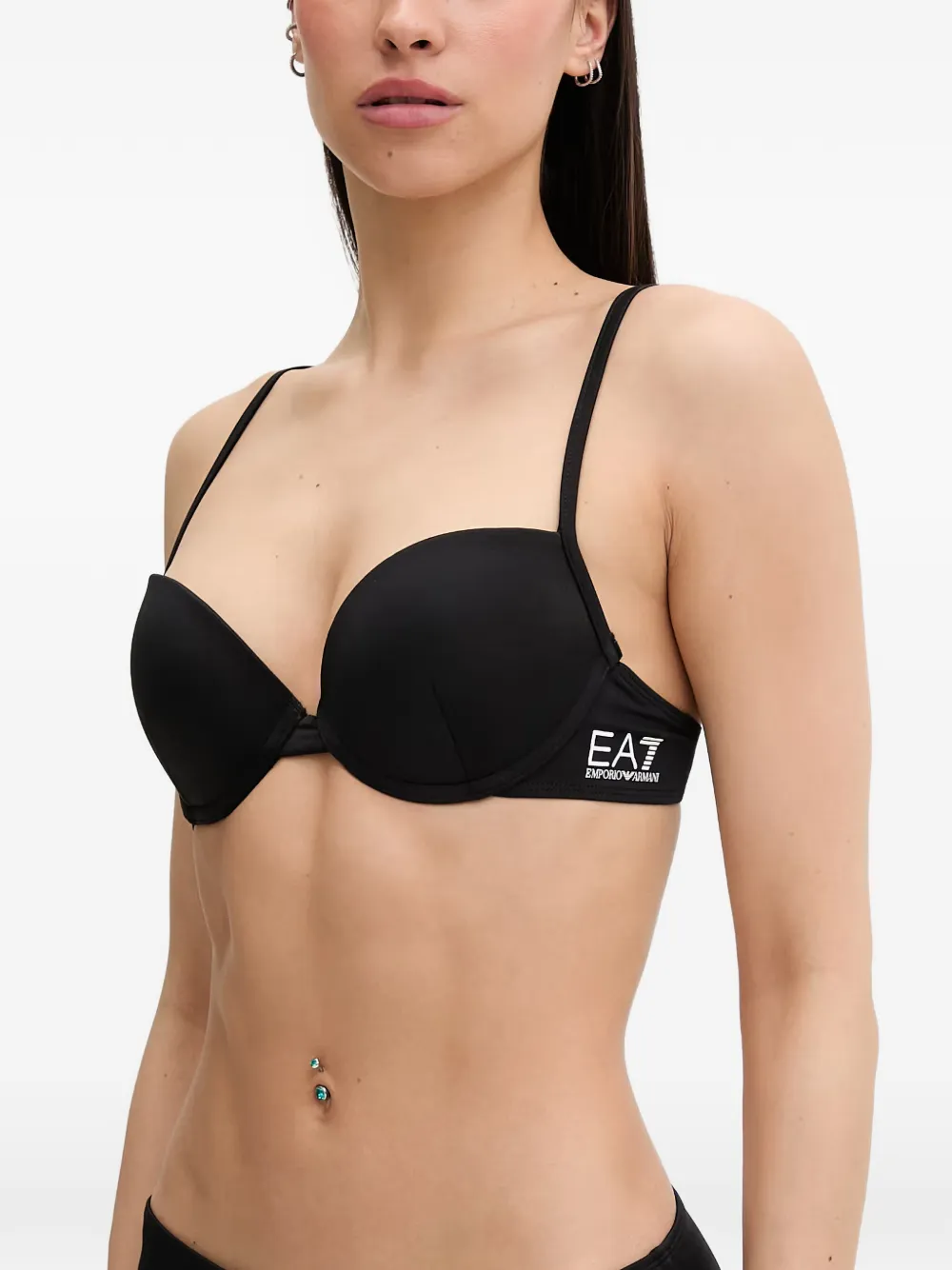 Ea7 Emporio Armani Bikini met logoprint Zwart