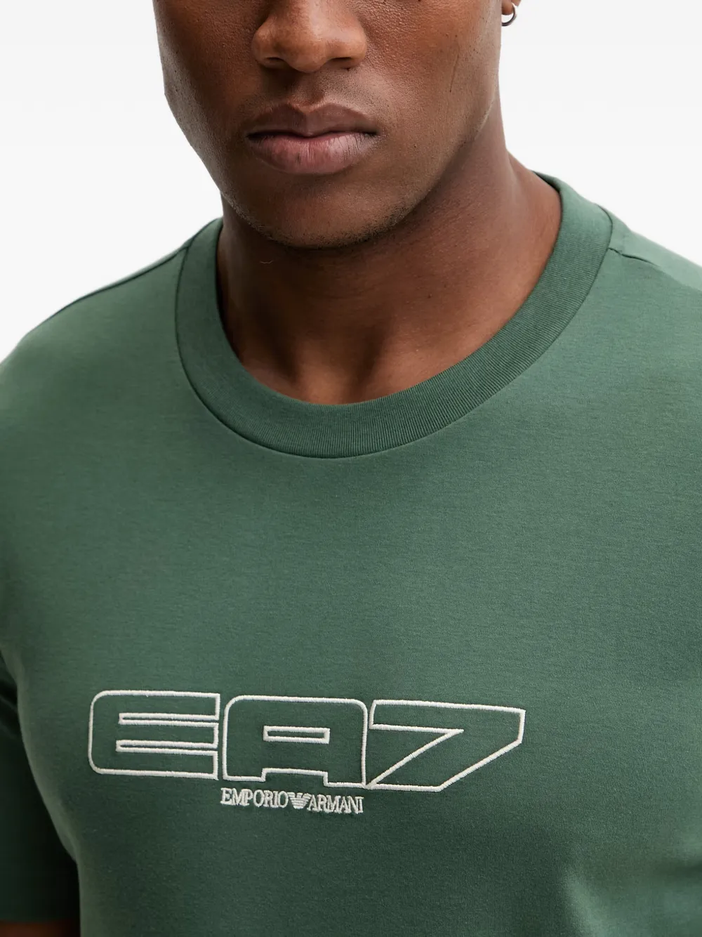 Ea7 Emporio Armani T-shirt met logo Groen