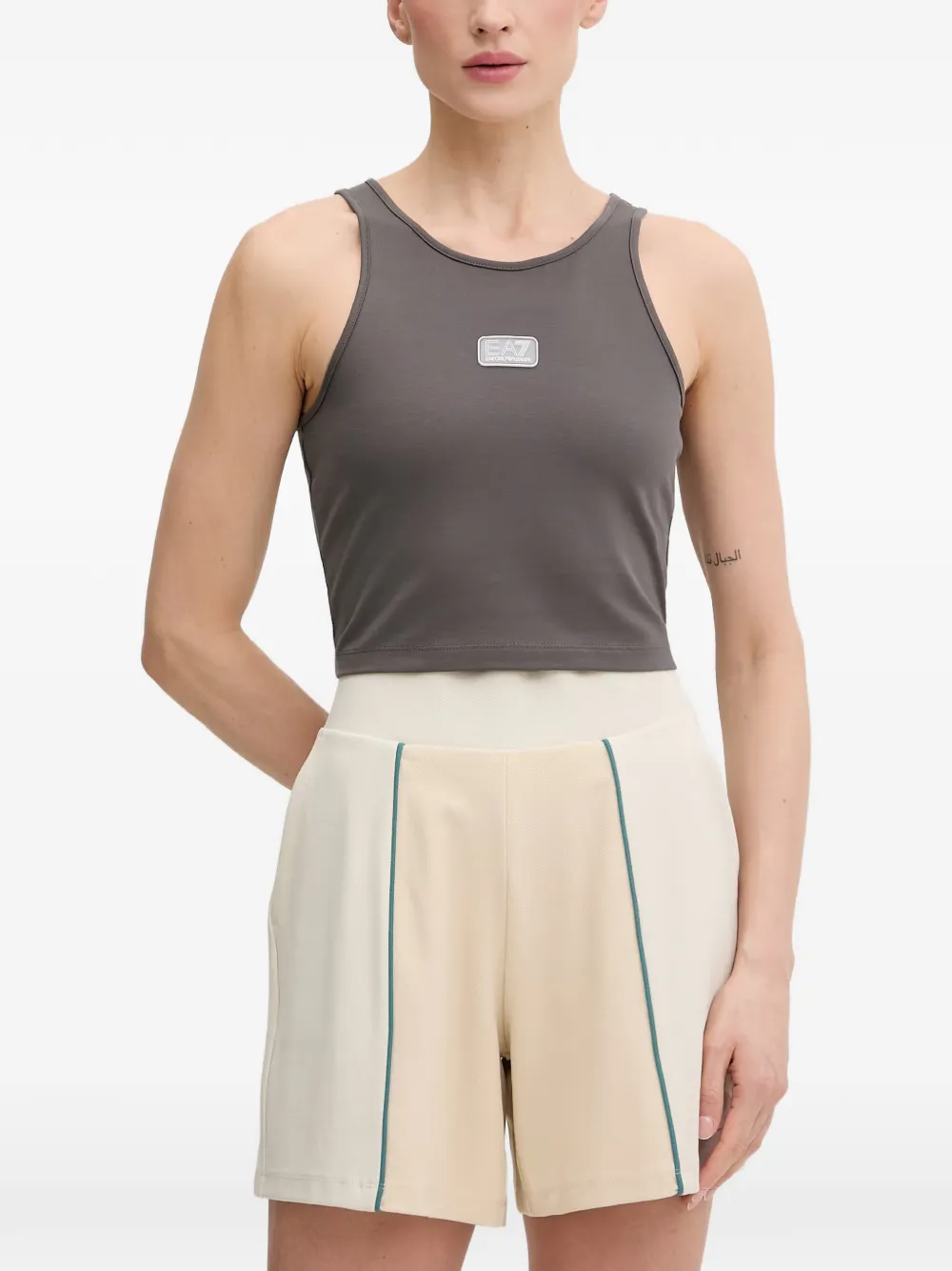 Ea7 Emporio Armani Logo Series tank top - Grigio