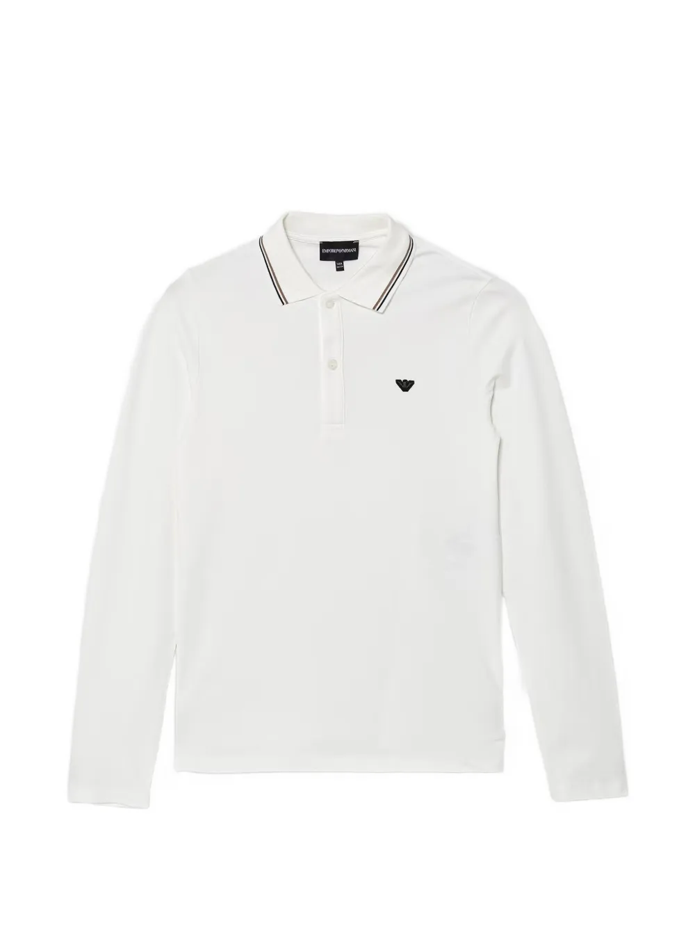 Emporio Armani Kids long-sleeve polo shirt - Bianco