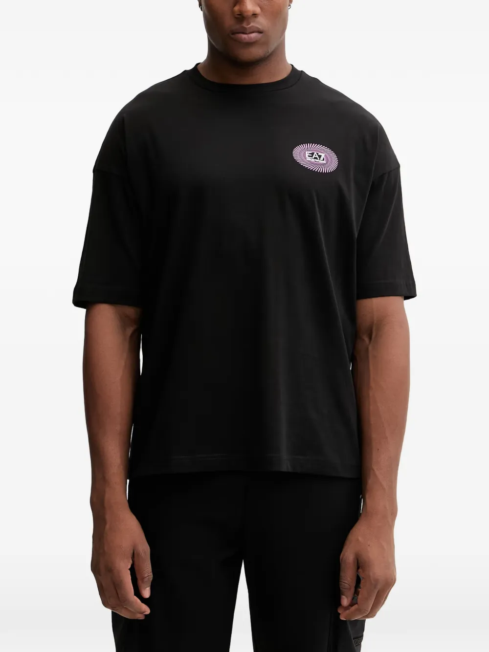 Ea7 Emporio Armani logo-print T-shirt - Schwarz