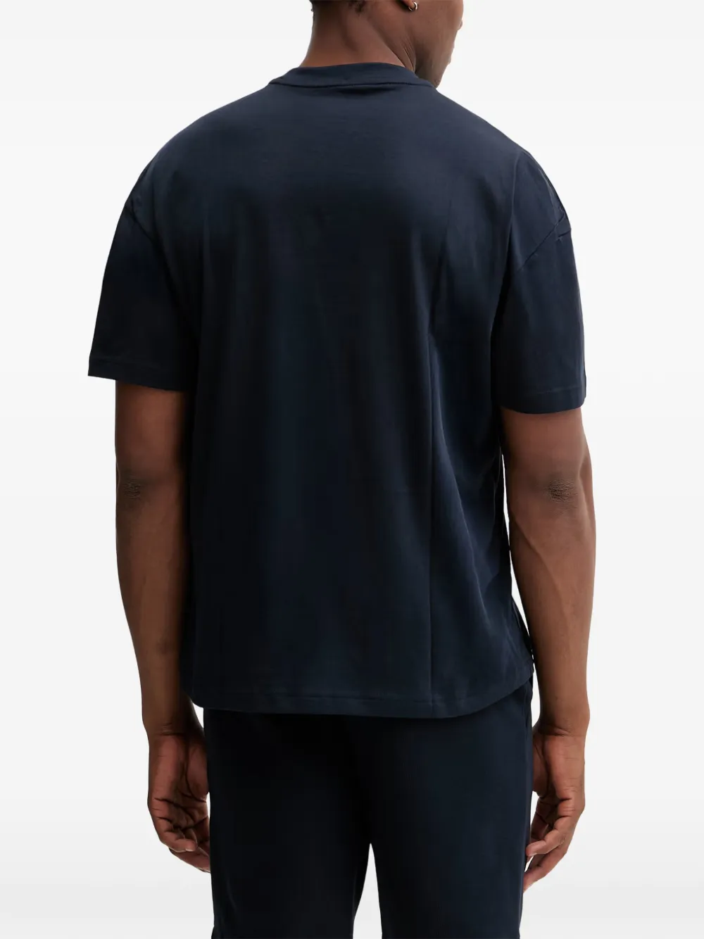 Ea7 Emporio Armani T-shirt met logoprint Blauw