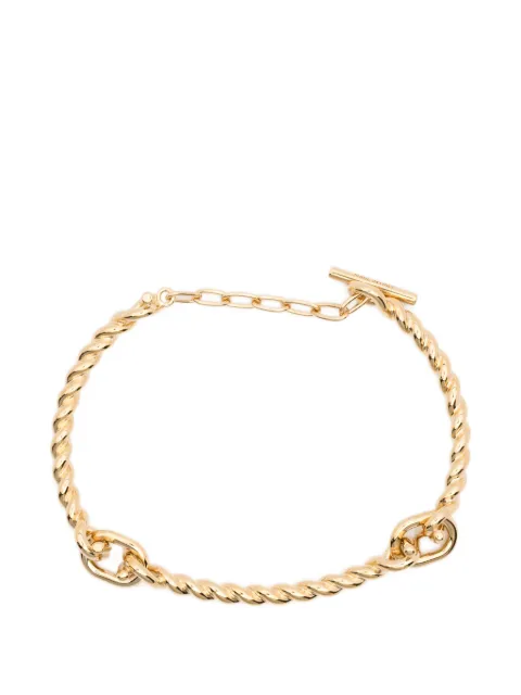 Ferragamo pulsera Gancini con eslabones retorcidos