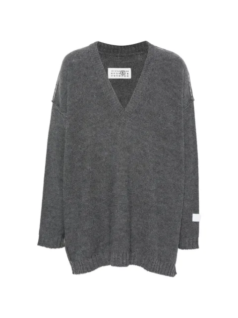 MM6 Maison Margiela V-neck drop-shoulder sweater