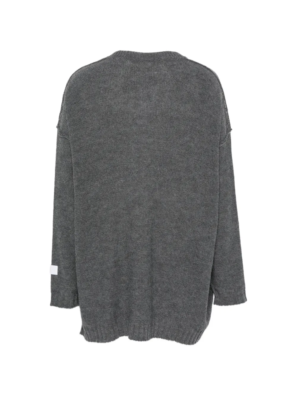 MM6 Maison Margiela Trui met V-hals Grijs