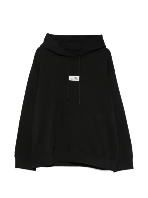 MM6 Maison Margiela logo-patch hoodie
