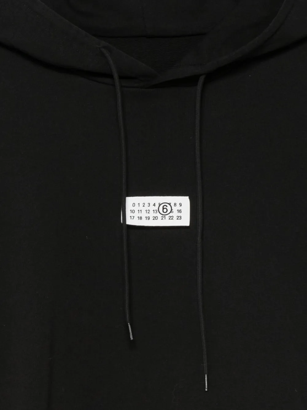 MM6 Maison Margiela Hoodie met logopatch Zwart