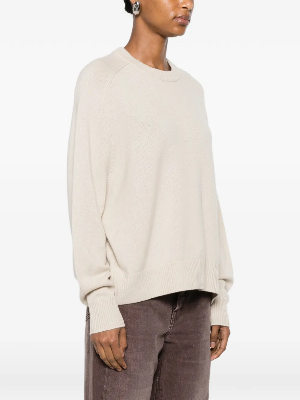 Soft Goat Trui met raglanmouwen Beige